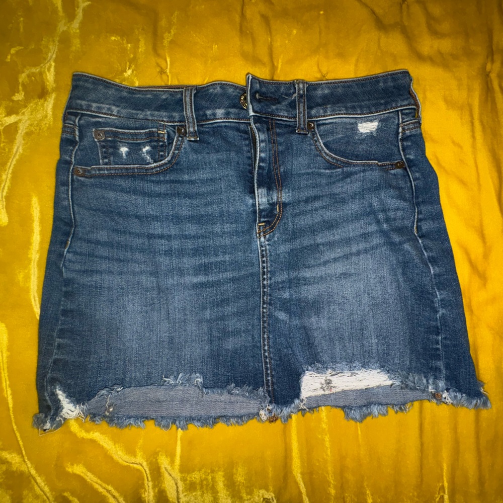 American Eagle Outfitters Blue Denim Mini Skirt